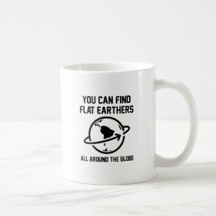 Taza De Café Globo de Tierra Plana