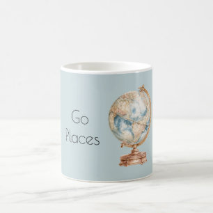 Taza De Café Globo Mundo Lugares