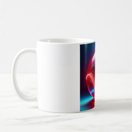 Taza De Café Globo Rojo Reflectante Transparente Con Estallidos