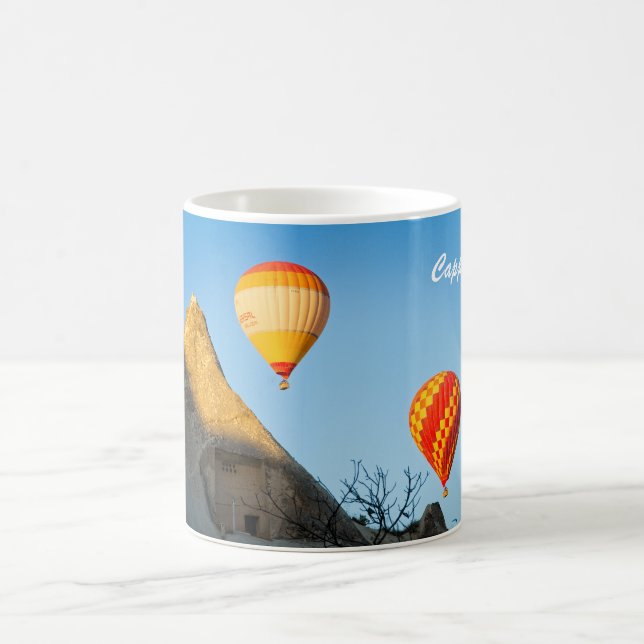 Taza De Café Globos de aire caliente Clásico Mug (Centro)