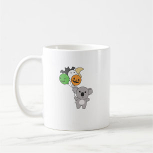 Taza De Café Globos de Halloween de Koala para niños adorables 