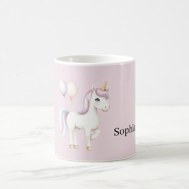 Taza De Café Globos de Unicornio (Centro)