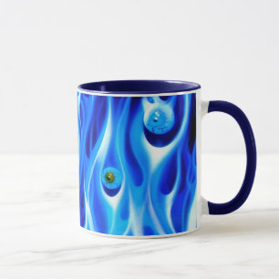 Taza de café - globos del ojo de la mañana