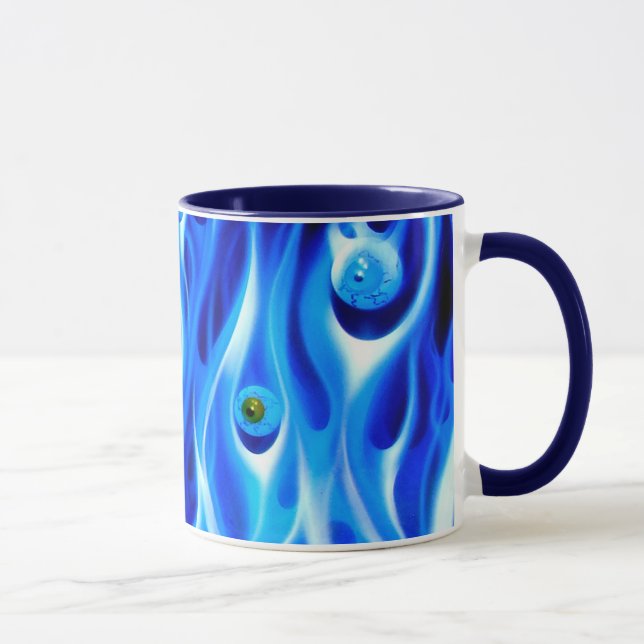 Taza de café - globos del ojo de la mañana (Derecha)