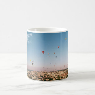 Taza De Café Globos Sobre Bristol.