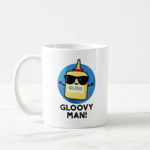 Taza De Café Gloovy Man Funny Super Glue Pun