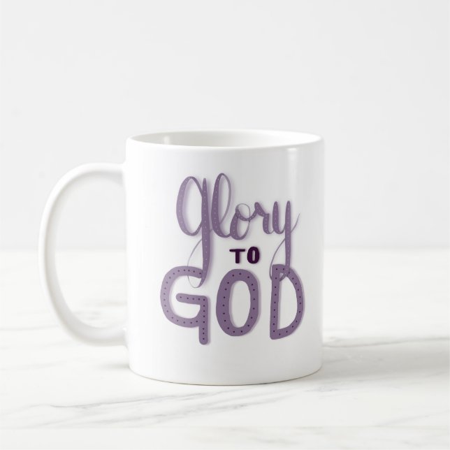 Taza De Café Gloria A Dios Mug (Izquierda)