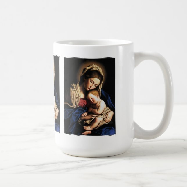 TAZA DE CAFÉ GLORIA A JESÚS Y MARÍA (Derecha)