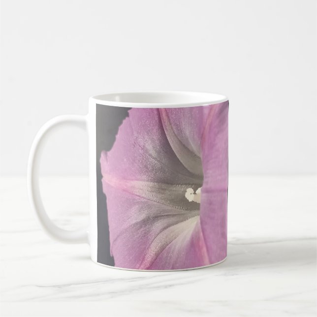 Taza De Café Gloria de la Mañana de Seda Rosa (Izquierda)