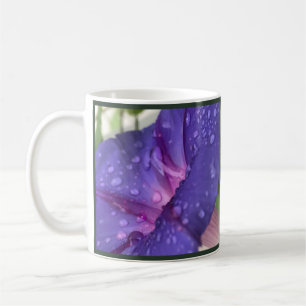 Taza De Café Gloria de la Mañana Gota de Rocío Púrpura