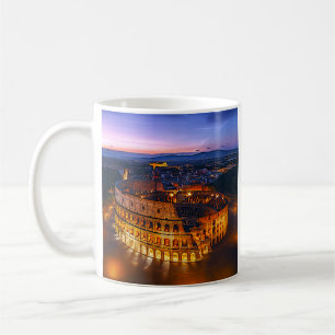Taza De Café Gloria dorada del Coliseo Romano