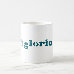 Taza De Café Gloria Typography Coffee Mug