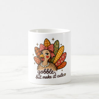 Taza De Café Glorieta, Pero Hazlo Lindo Pavo Día de Acción de G