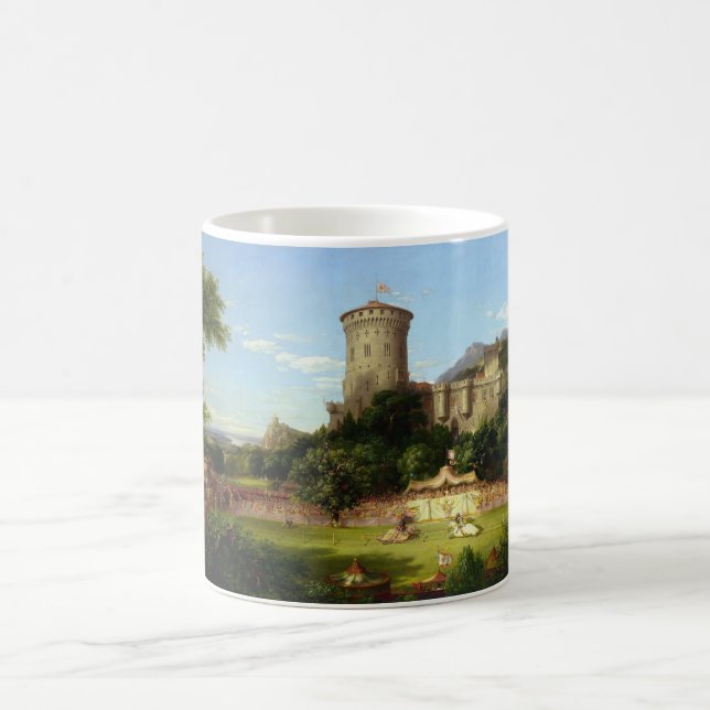 Taza De Café Glorioso pasado (Castillo medieval y Caballeros Jo (Centro)