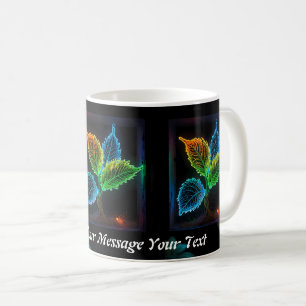 Taza De Café Glow: La esencia de la hoja de neón