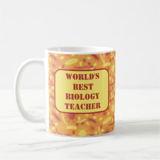 Taza De Café Glowing Bacteria Microorganism orange