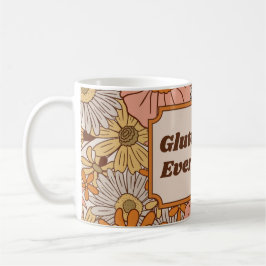 Taza De Café Gluten Free Everything Naranja y estética marrón