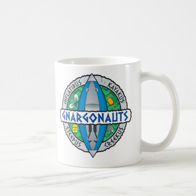 Taza De Café Gnargonauts Inflables Kayakers (Derecha)