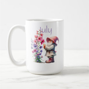 Taza De Café Gnome de Jardín de Julio Personalizado