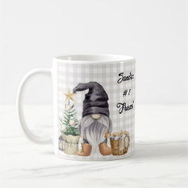 Taza De Café Gnome de Merry Christmas Watercolor