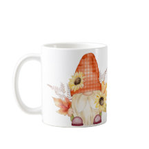 Gnome de otoño con girasoles