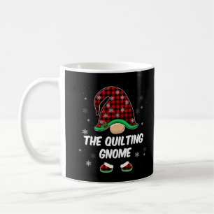 Taza De Café Gnome de Quilting Bufalo a Cuadros Familia Pareja 