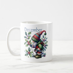 Taza De Café Gnome del Jardín de Nacimiento Personalizado de Di