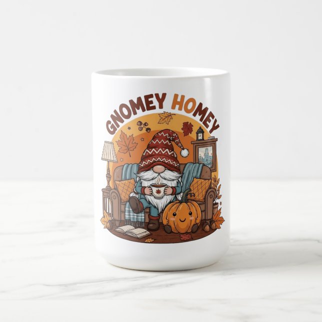 Taza De Café Gnome diseño de calabaza estacional en casa (Centro)