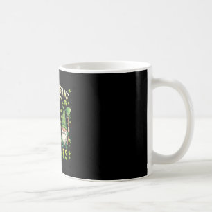 Taza De Café Gnome Iris del trébol de la suerte del día de San