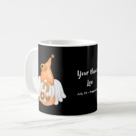 Taza De Café Gnome Leo Astrology Rótulo Angel Tu Nombre