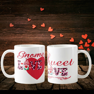 Taza De Café Gnome Love Sweet Love Valentines