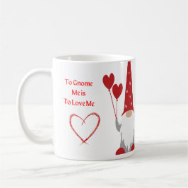 Taza De Café Gnome me quiere con un nome en un