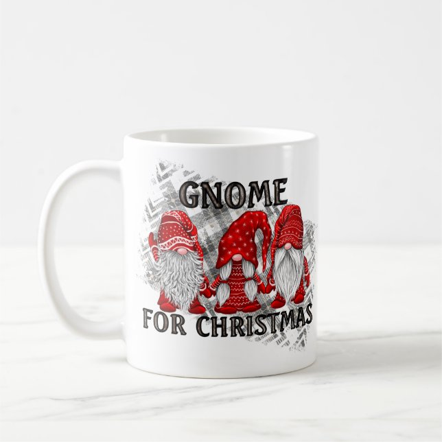 Taza De Café Gnome Para Navidades De Rústico Campo (Izquierda)