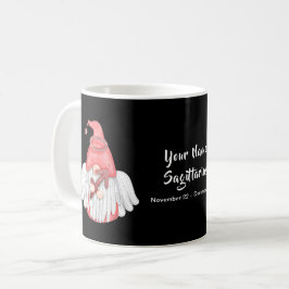 Taza De Café Gnome Sagittarius Astrología Rótulo Angel Tu Nombr