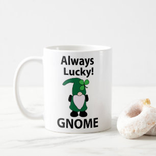 Taza De Café Gnome Shamrock Lucky St Patricks Day Gnome
