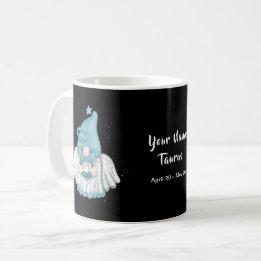 Taza De Café Gnome Taurus Astrología Rótulo Angel Tu Nombre
