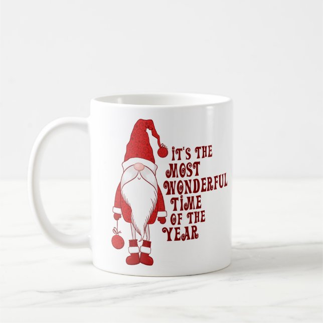 Taza De Café Gnome Wonderful Time of the Year (Izquierda)
