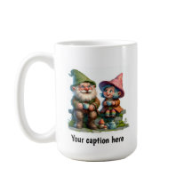 Gnomes alegres disfrutando de una pausa para el ca