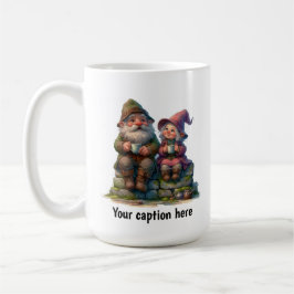 Taza De Café Gnomes alegres disfrutando de una pausa para el ca