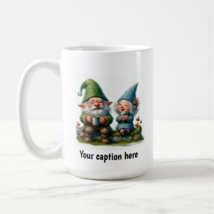 Taza De Café Gnomes alegres disfrutando de una pausa para el ca