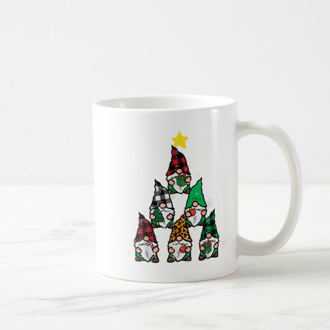 Taza De Café Gnomes Árbol de Navidad Divertidas Navidades Hombr (Derecha)