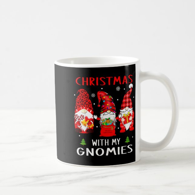 Taza De Café Gnomes Christmas Family Leopard Funny Plaid Men Wo (Derecha)