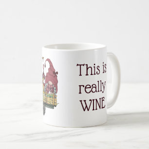 Taza De Café Gnomes divertidos en un camión de vinos