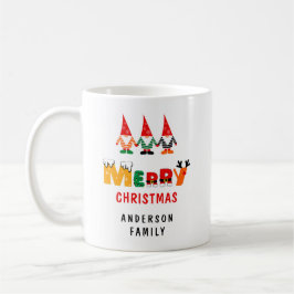 Taza De Café Gnomes extravagantes y Navidades de nombres