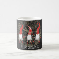 Gnomes Feliz Navidad Rojo Negro