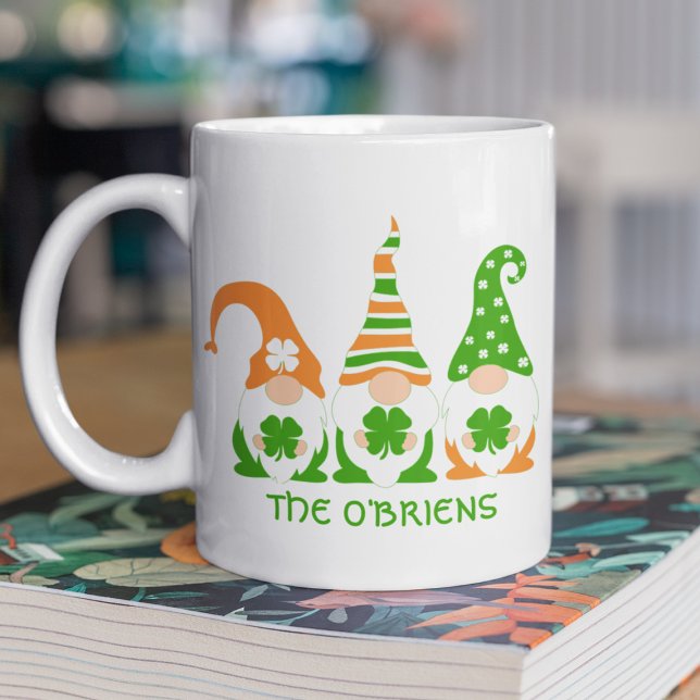 Taza De Café Gnomes irlandeses divertidos (Subido por el creador)