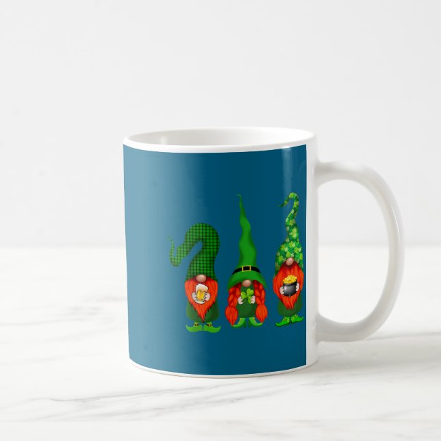 Taza De Café Gnomes Leprechaun St Patricks Day Beer Clover Iri- (Derecha)