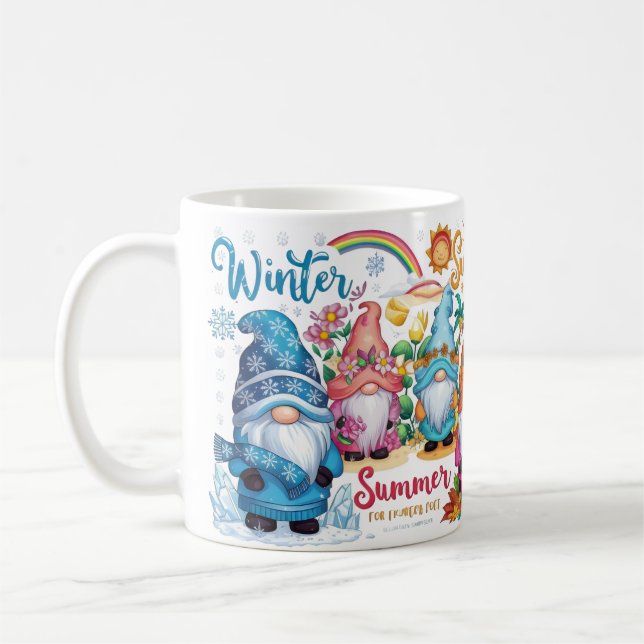 Taza De Café Gnomes Mug estacional (Izquierda)