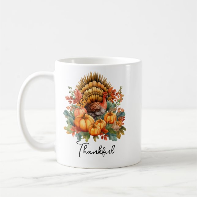 Taza De Café Gnomes otoñales con calabazas Cute Caída Acción de (Izquierda)
