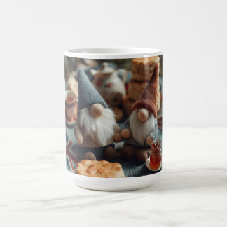 Taza De Café Gnomes patrióticos disfrutando del té de la tarde